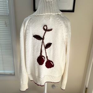 Anthropologie Cream Shawl Collar Cardigan